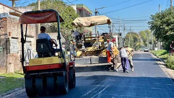 Almirante Brown: avanzan obras de pavimentación, bacheo y mejorado en distintos barrios
