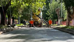 longchamps: avanzan las obras de pavimento en calles cercanas al paso bajo nivel de diehl