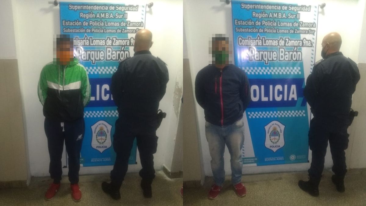 Los jóvenes detenidos tras el intento de robo en el colectivo 540, en Lomas de Zamora.