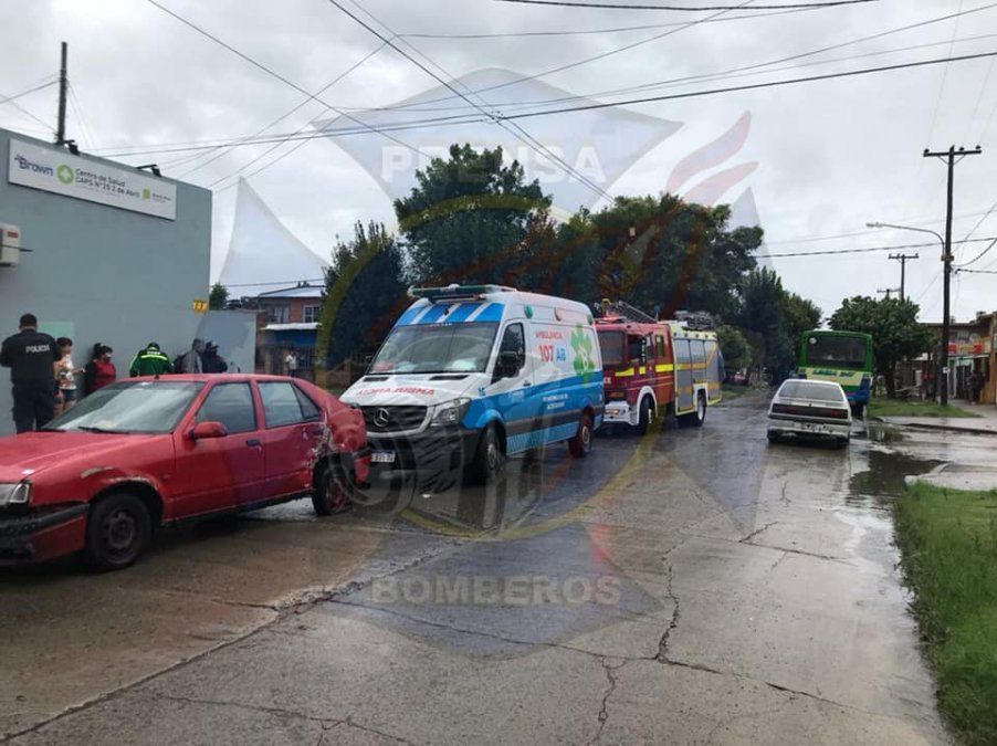 Choque en Almirante Brown.