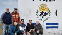 turdera: restauraron el mural de malvinas que habia sido vandalizado