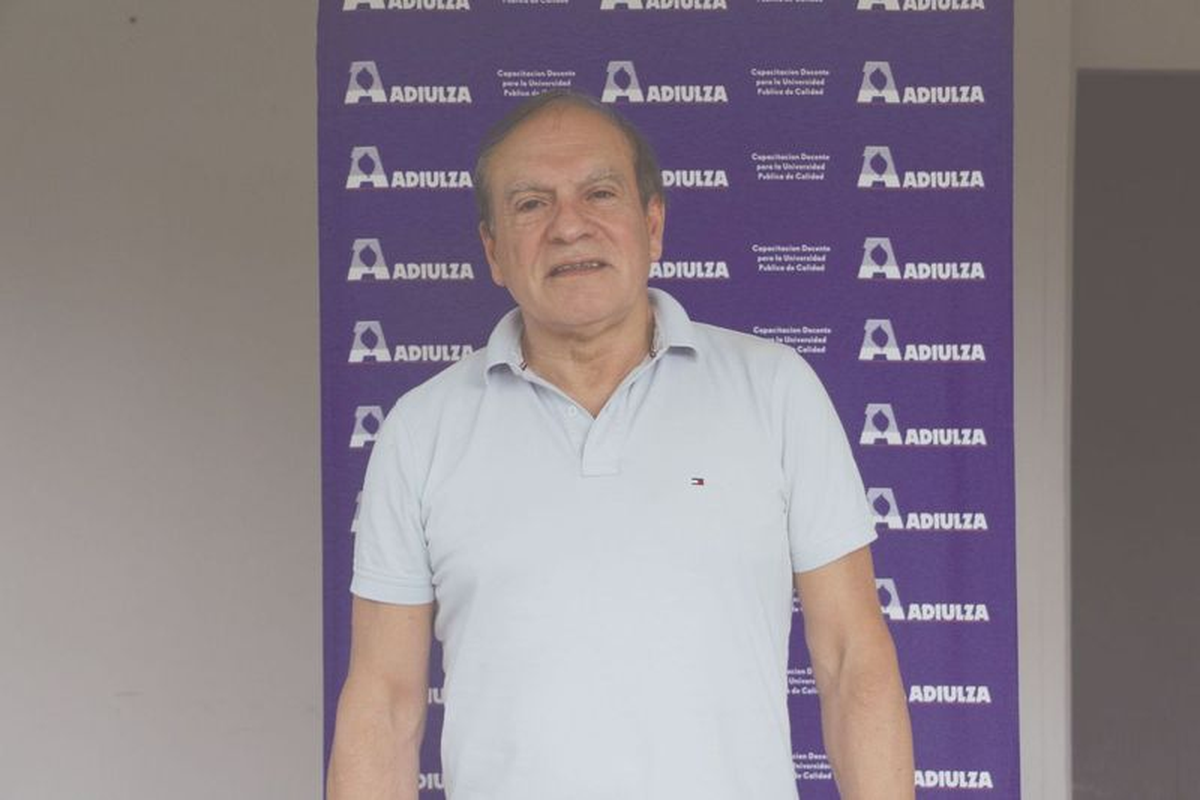 Miguel Briscas, Secretario General de la Asociaci&oacute;n de Docentes e Investigadores de la Universidad Nacional de Lomas de Zamora.