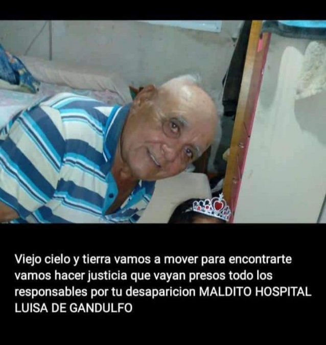 Protesta en el Hospital Gandulfo por parte de familiares de Francisco Chávez y Romualdo Pérez