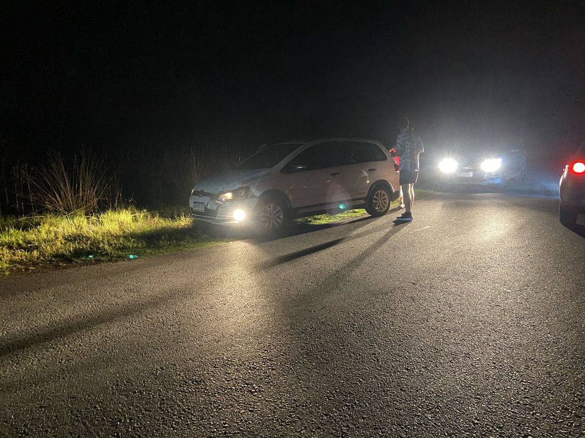 Los vehículos involucrados en el choque en la zona de la Ruta 52. 