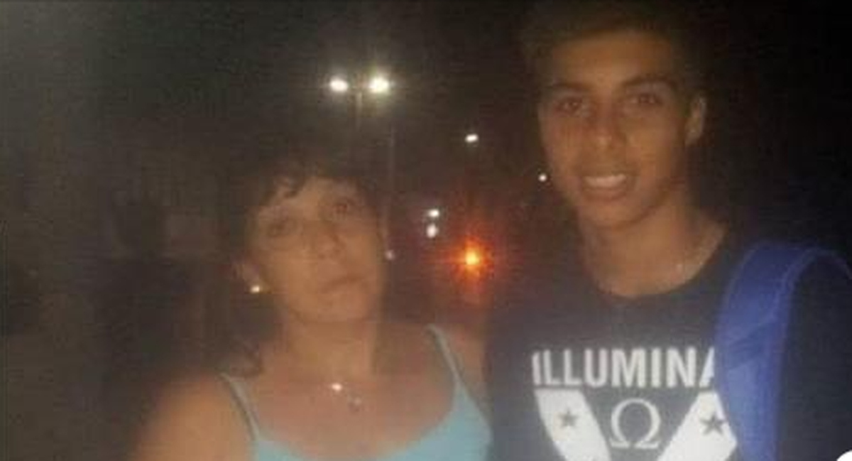 Blanca junto a Nazareno, un chico que era muy querido en San Vicente.