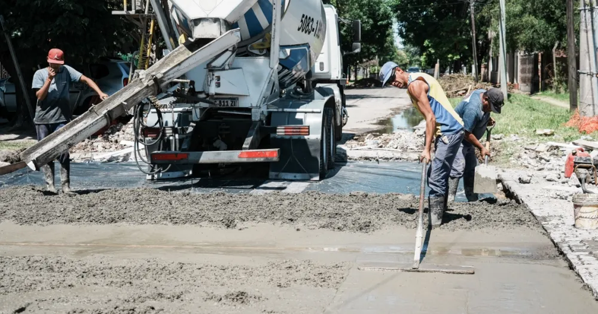 Las obras que se están llevando a cabo en distintas calles de Lomas de Zamora. 