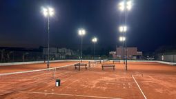 lagos de canning inauguro la remodelacion de sus tres canchas de tenis