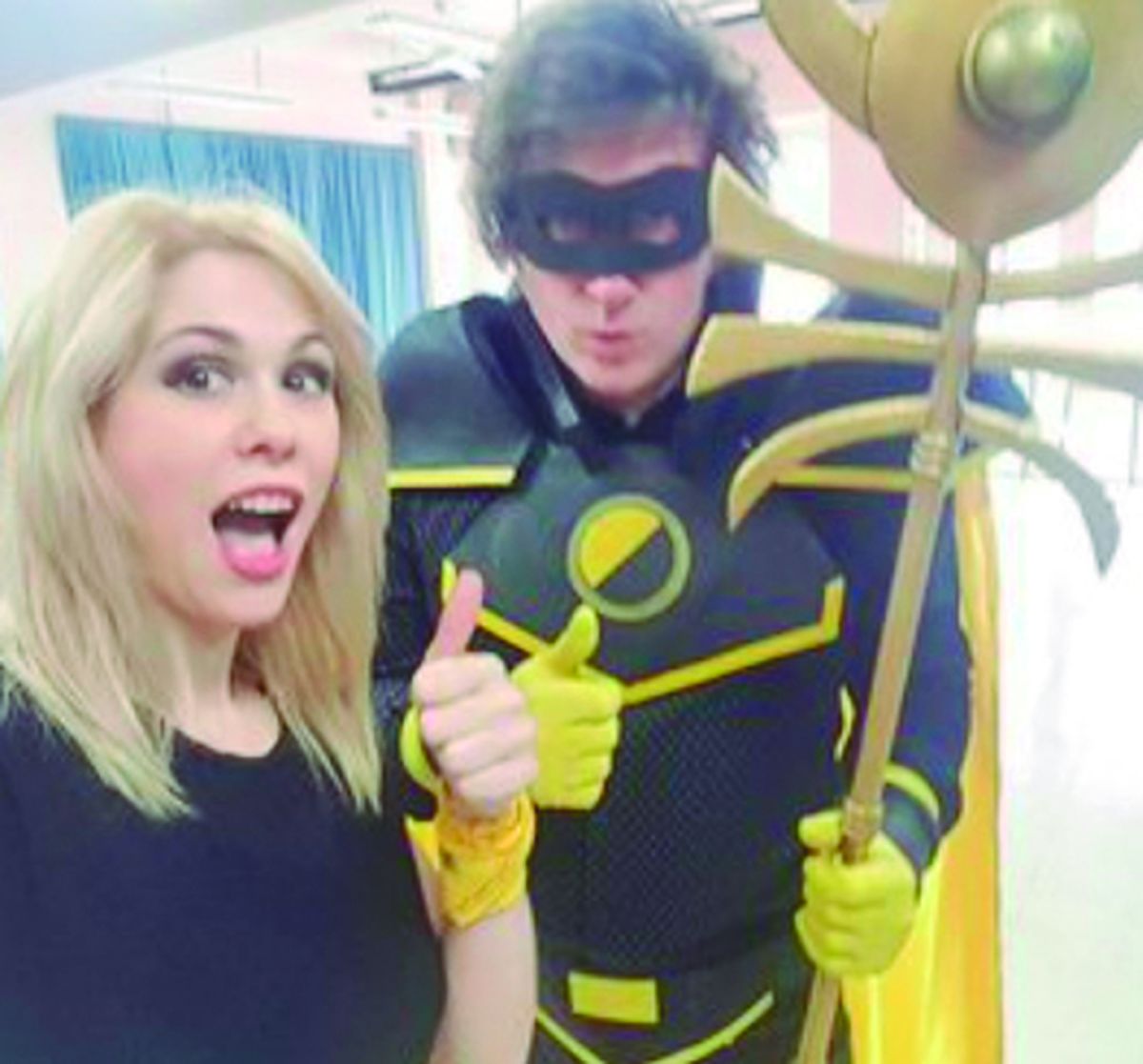 Lemoine trabaja como cosplayer y disfrazó a Javier Milei.