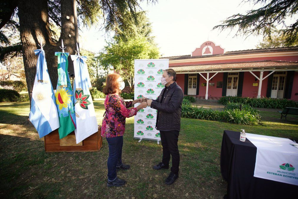Museo La Campana. El intendente oficializ&oacute; los ascensos esta ma&ntilde;ana en el hist&oacute;rico edificio de El Jag&uuml;el.&nbsp;