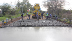 esteban echeverria: obras de pavimentacion en el barrio las chacritas