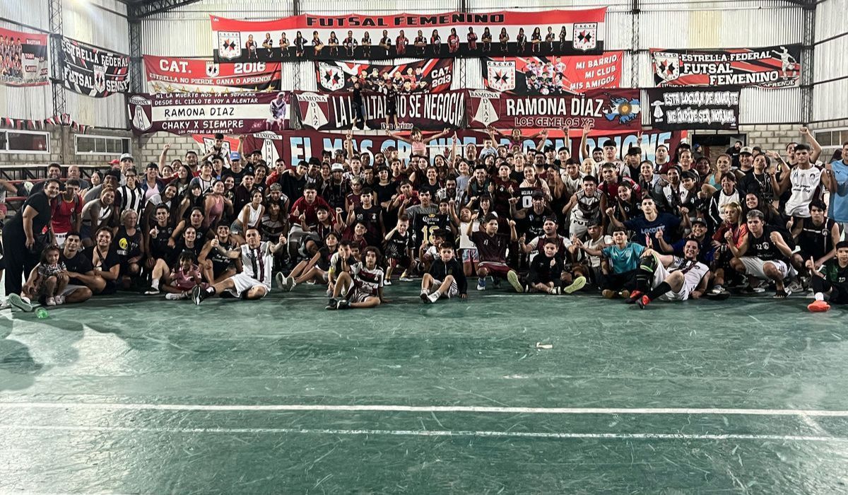 Todos unidos para representar al club Ramona Díaz.