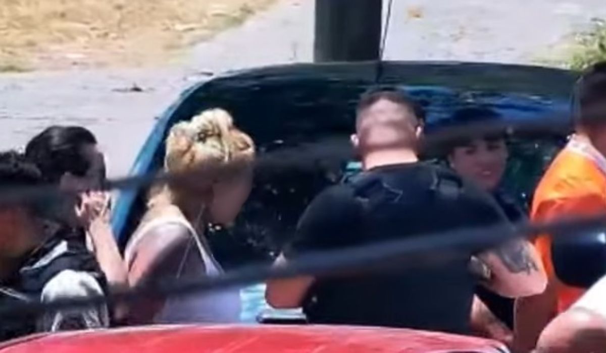 Una de las mujeres detenidas en Almirante Brown. Una de las mujeres detenidas en Almirante Brown.