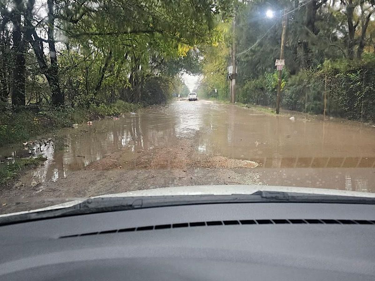 La calle Los Robles conecta la Ruta 52 con la escuela  