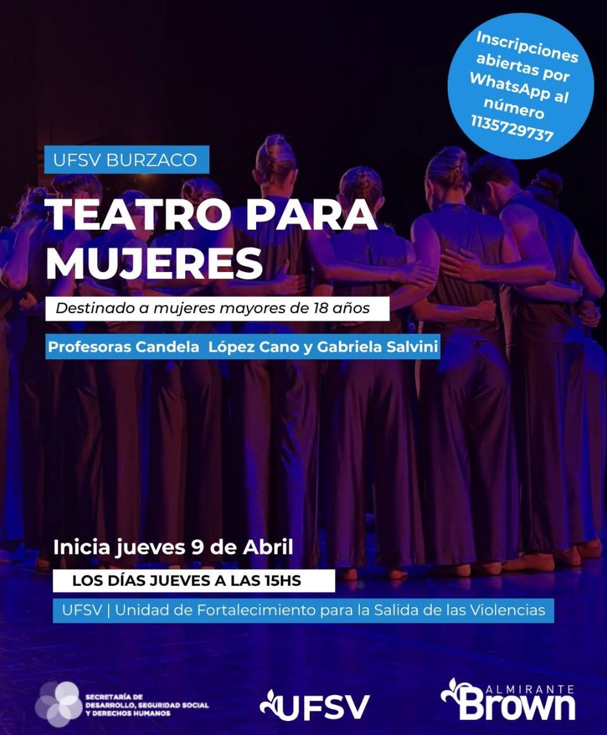 El taller para mujeres comenzar&aacute; este jueves.