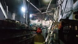 se incendio un autoservicio en lanus este