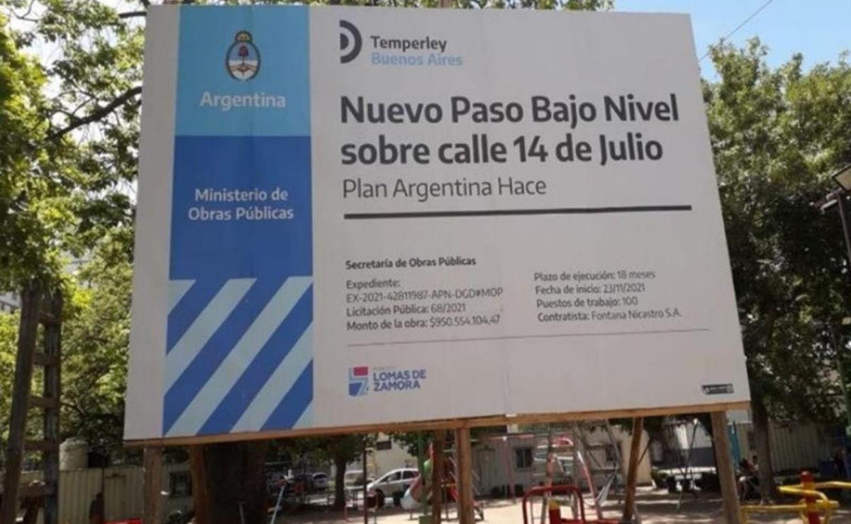 El Municipio de Lomas de Zamora anuncia el nuevo paso bajo nivel de Temperley.