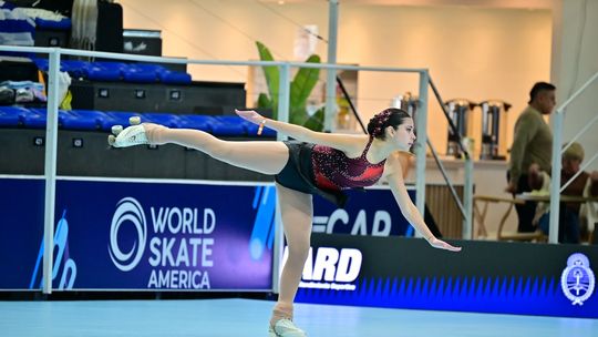 El Jagüel: Amaia Marín quedó entre las diez mejores del Panamericano de Clubes de Patinaje Artístico