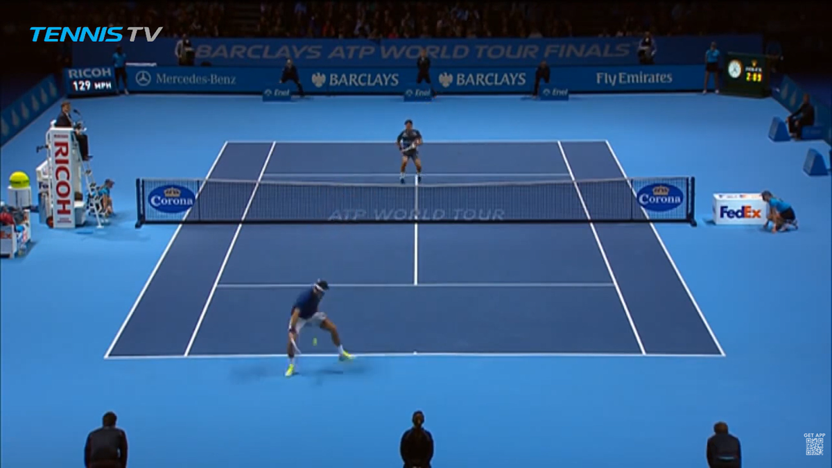 Del Potro frente a Federer, ATP 500 de Basilea. Del Potro frente a Federer, ATP 500 de Basilea.