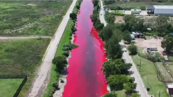 Revelan de qué se trataría el elemento que tiñó de rojo al arroyo Sarandí