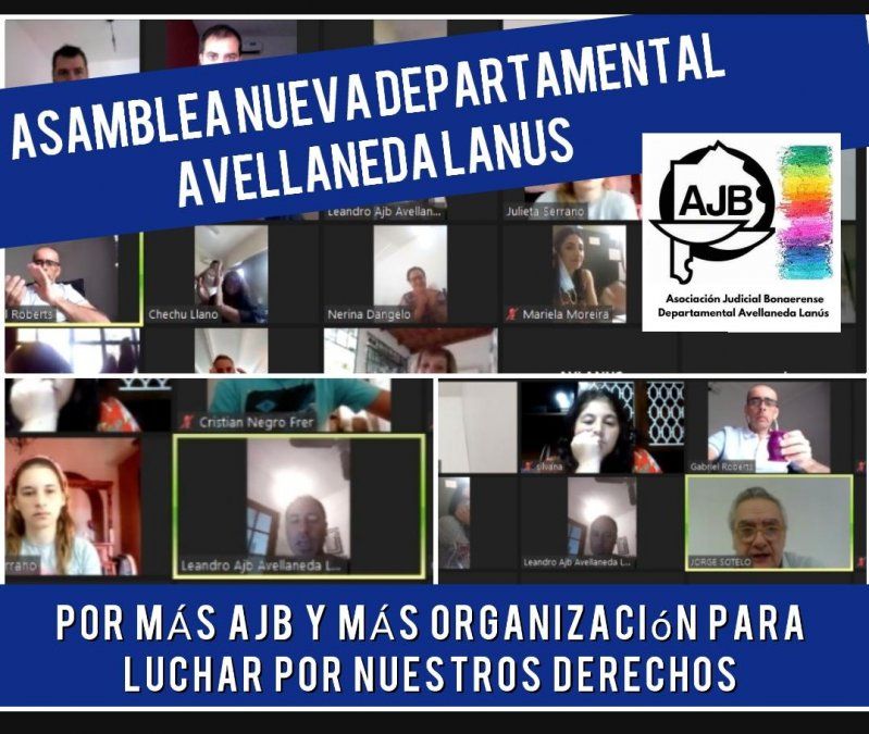 Asamblea para definir la representaci&oacute;n gremial del Polo Judicial de Avellaneda-Lan&uacute;s.