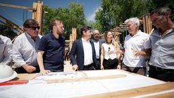 lomas: kicillof recorrio las obras de una nueva escuela secundaria