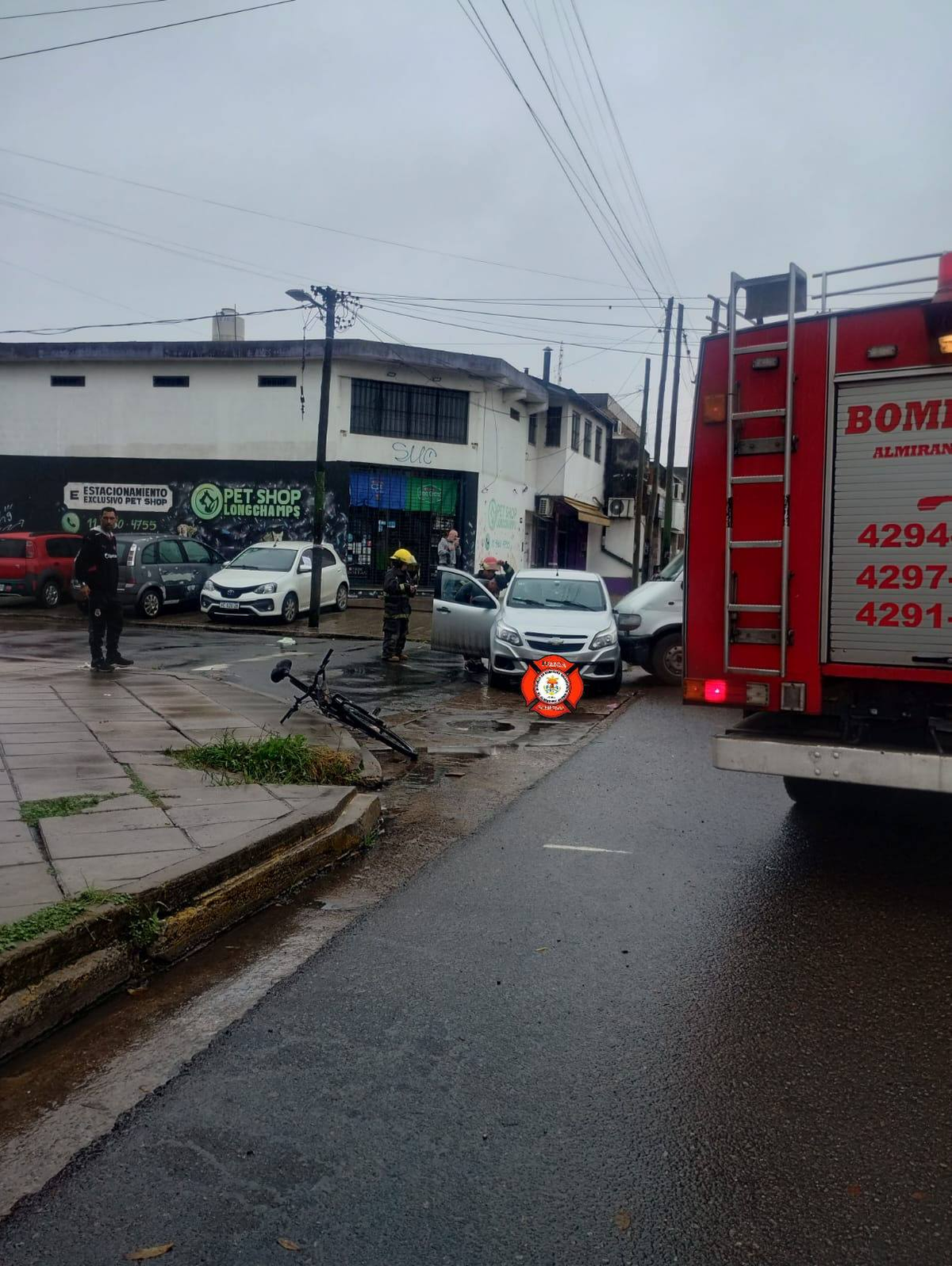 Trabajaron Bomberos Voluntarios de Almirante Brown.