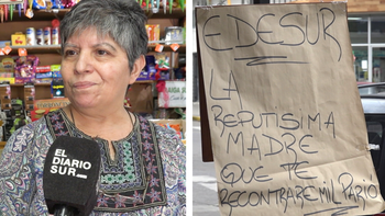 Una comerciante de Monte Grande puso un cartel insultando a Edesur y se volvió viral