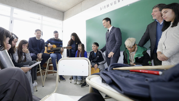 Así fue la inauguración del nuevo polo educativo de Alejandro Korn con Kicillof y Mantegazza