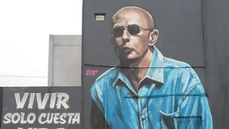 el homenaje al indio solari llego a villa fiorito con un mural participativo