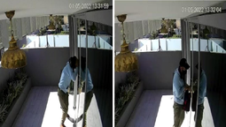canning: entro por el balcon y robo en oficinas, quedo filmado y lo detuvieron