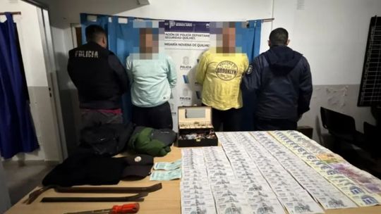 Detuvieron en Claypole a dos acusados de una entradera en Quilmes y recuperaron 10 millones de pesos