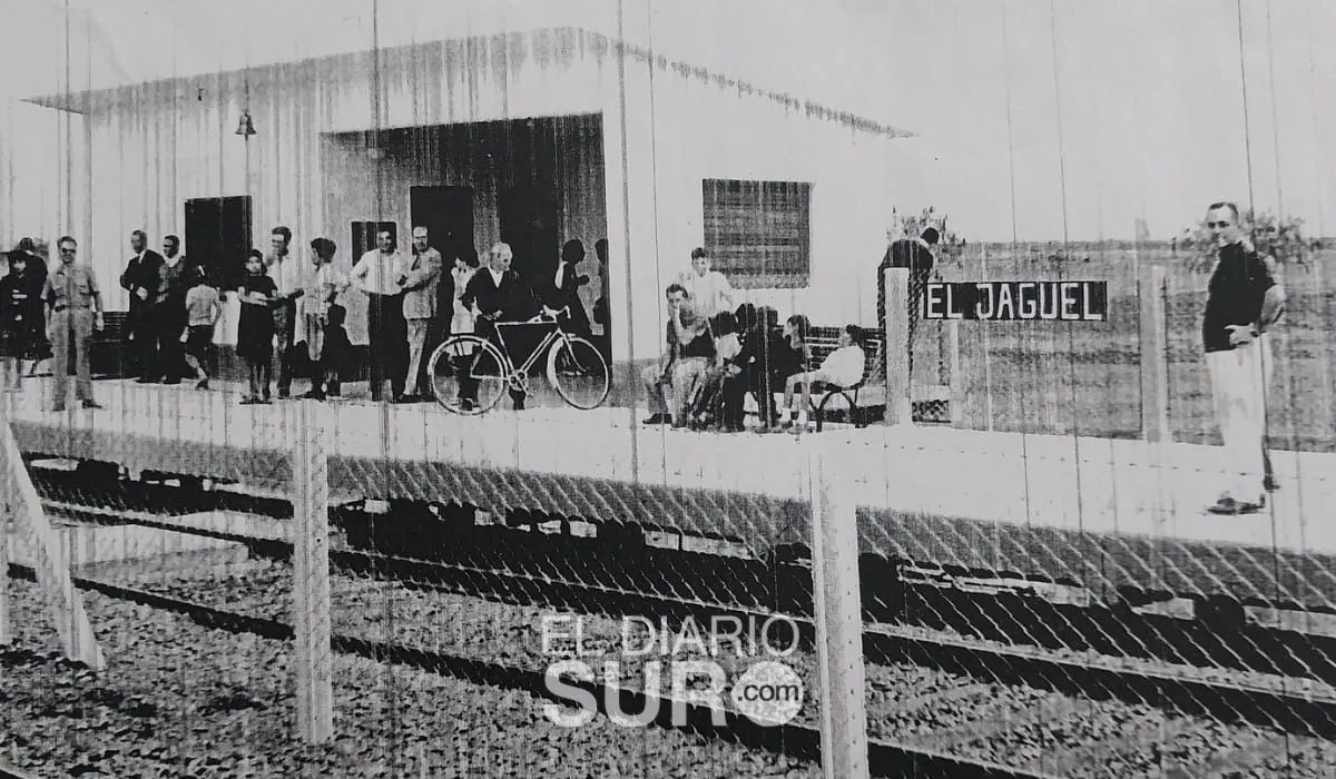 La inauguración de la estación de El Jagüel en 1965. 