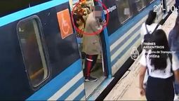 VIDEO: robó un celular en la estación de Lanús, lo frenó un pasajero y quedó detenido.