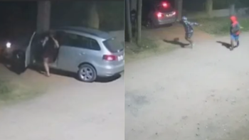 Un joven salvó a su madre de un robo en Glew y quedó filmado