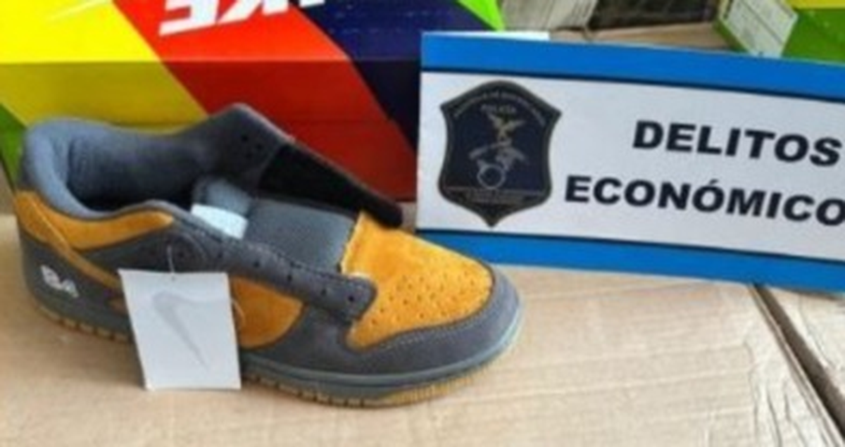 Las zapatillas eran falsas.