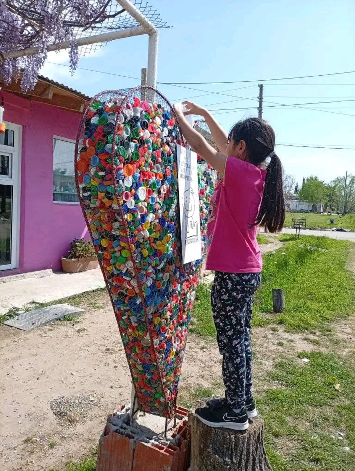 La iniciativa busca reunir al menos 30 bolsas de consorcio llenas de tapitas.