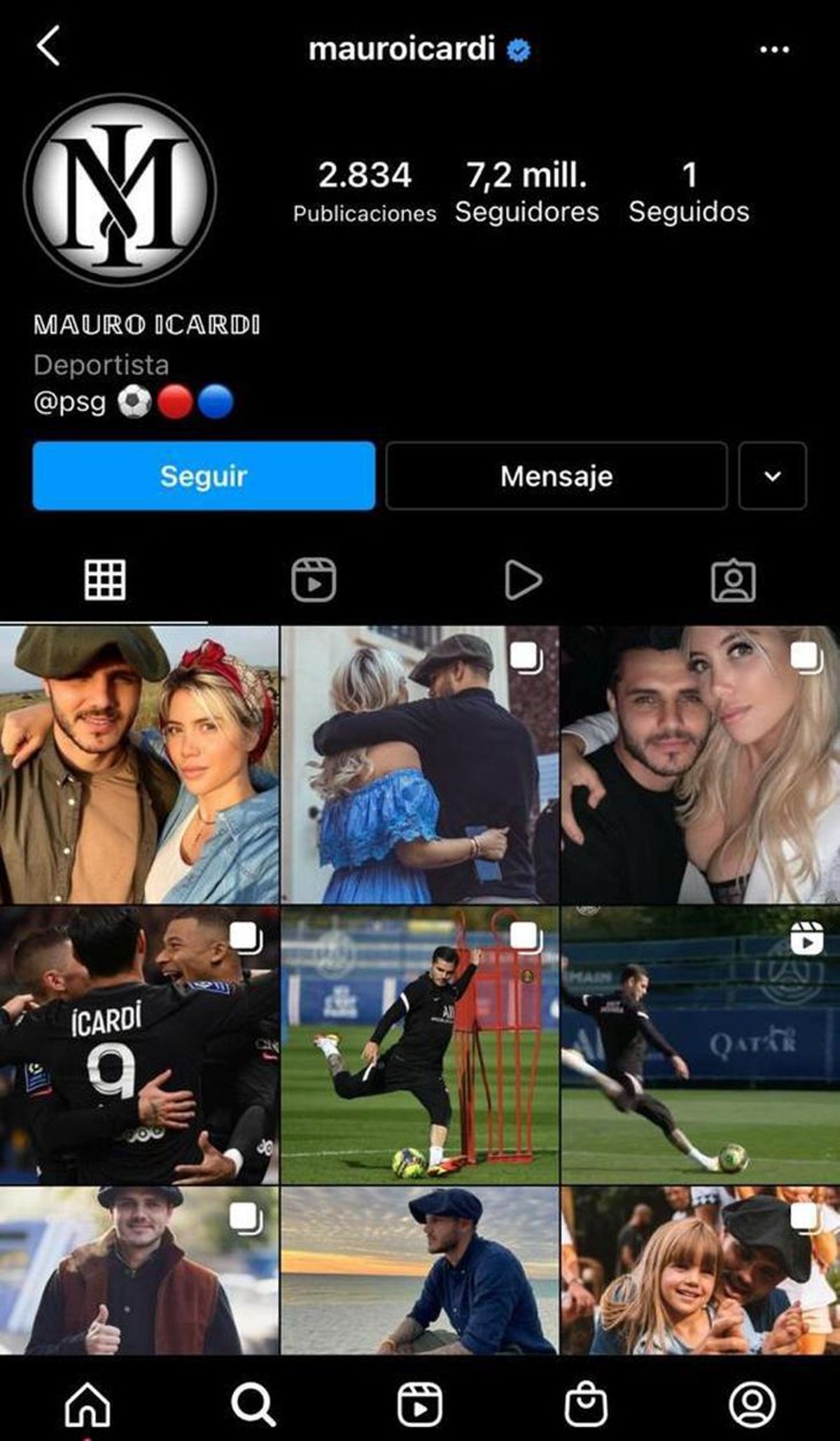Icardi va por la reconquista: la drástica decisión que tomó en su cuenta de Instagram