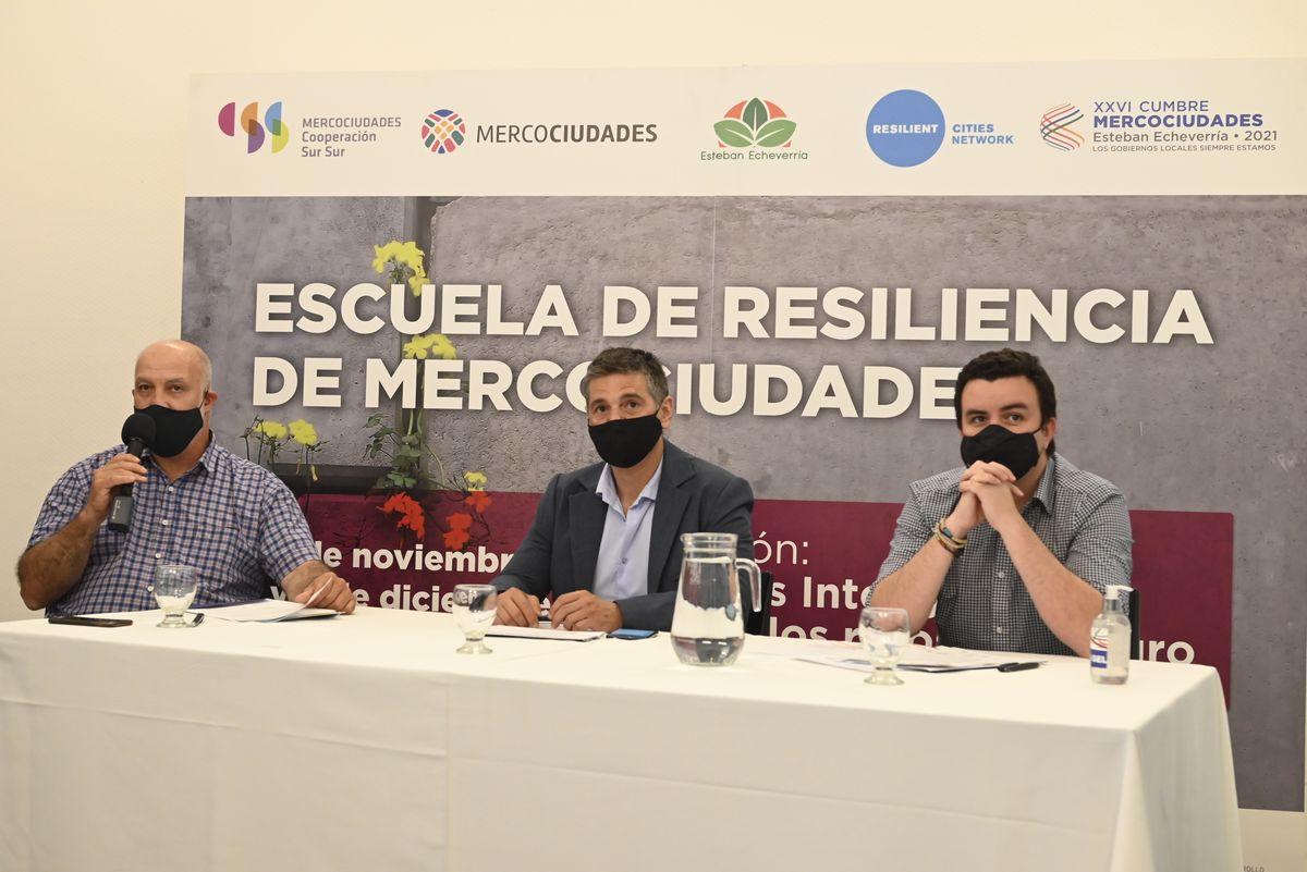 Mercociudades en Esteban Echeverría: se desarrolló la primera jornada de la Escuela de Resiliencia