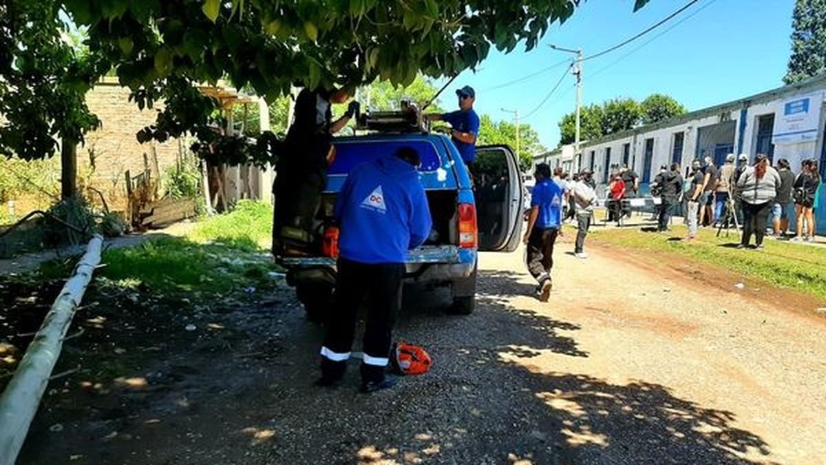 Iban a votar en Longchamps y casi termina en tragedia: un camión derribó un  poste