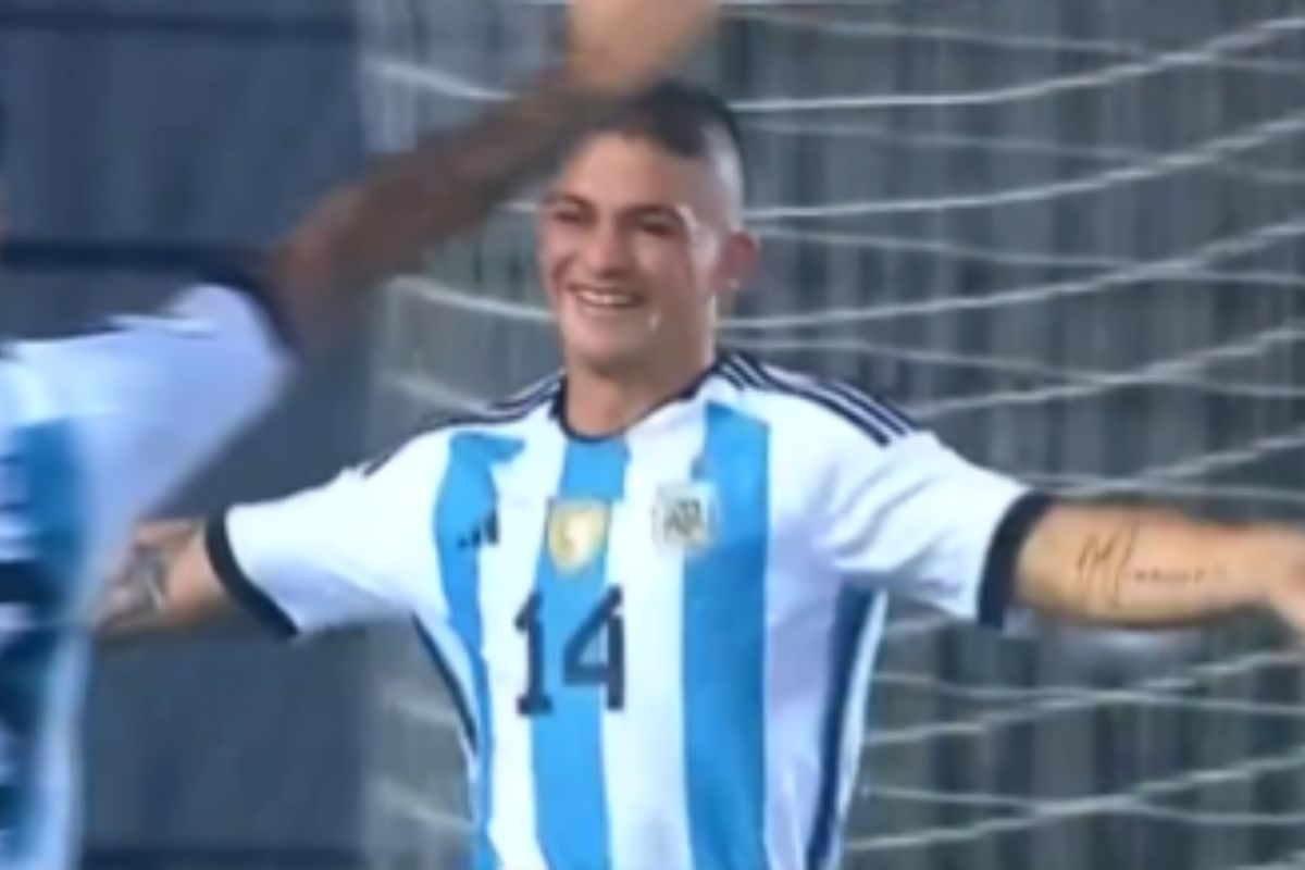 Gol de Aaron Quirós, el joven de Monte Grande, en la Selección Argentina frente a Chile