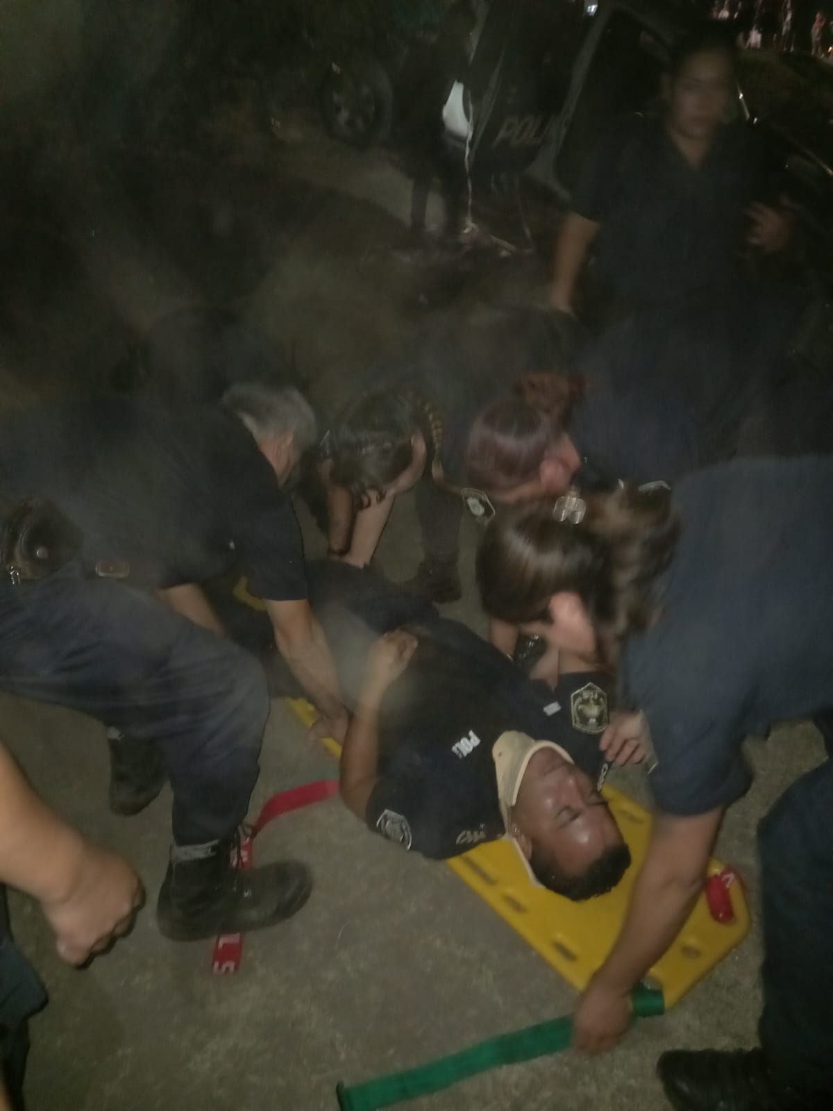 El rescate de los policías de Lanús.