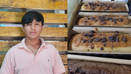 el jagüel: un adolescente vende budines para ayudar a su familia y suena con abrir una cafeteria