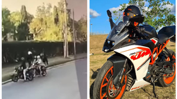 video: robo armado una moto de alta gama en canning y lo detuvieron