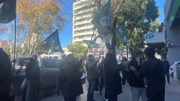 Banco Provincia: el gremio realizó una protesta contra el cierre del anexo en Monte Grande