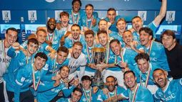 francisco barido, de adrogue, se consagro campeon de la supercopa italiana con napoli