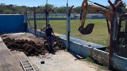 brown de adrogue avanza con una obra historica en el estadio lorenzo arandilla: una tribuna sera platea