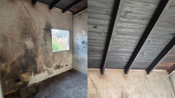 Familia numerosa sufrió el incendio de su casa en Glew: Nos quedamos sin nada