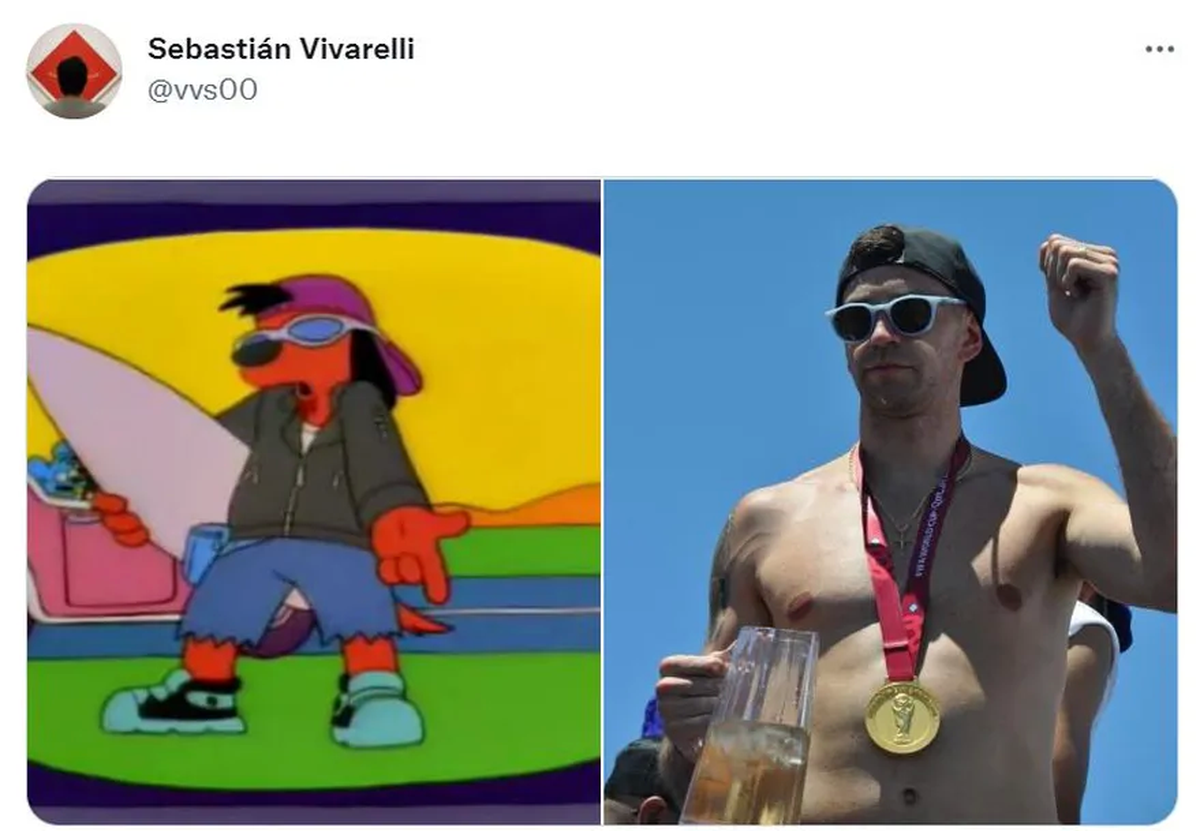 La comparación entre Poochie y Dibu Martínez.