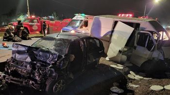 Canning: choque fatal en la Ruta 58 con un muerto y cuatro heridos