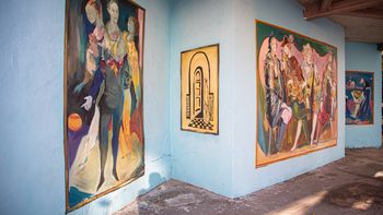 Almirante Brown: realizaron un mural en homenaje a Raúl Soldi en uno de sus principales accesos